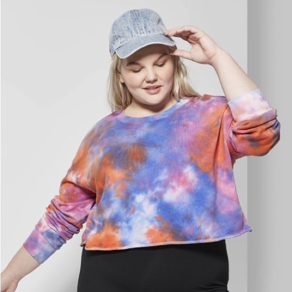 Wild Fable Cropped Tie-Dye Sweatshirt - Picture 1 of 4